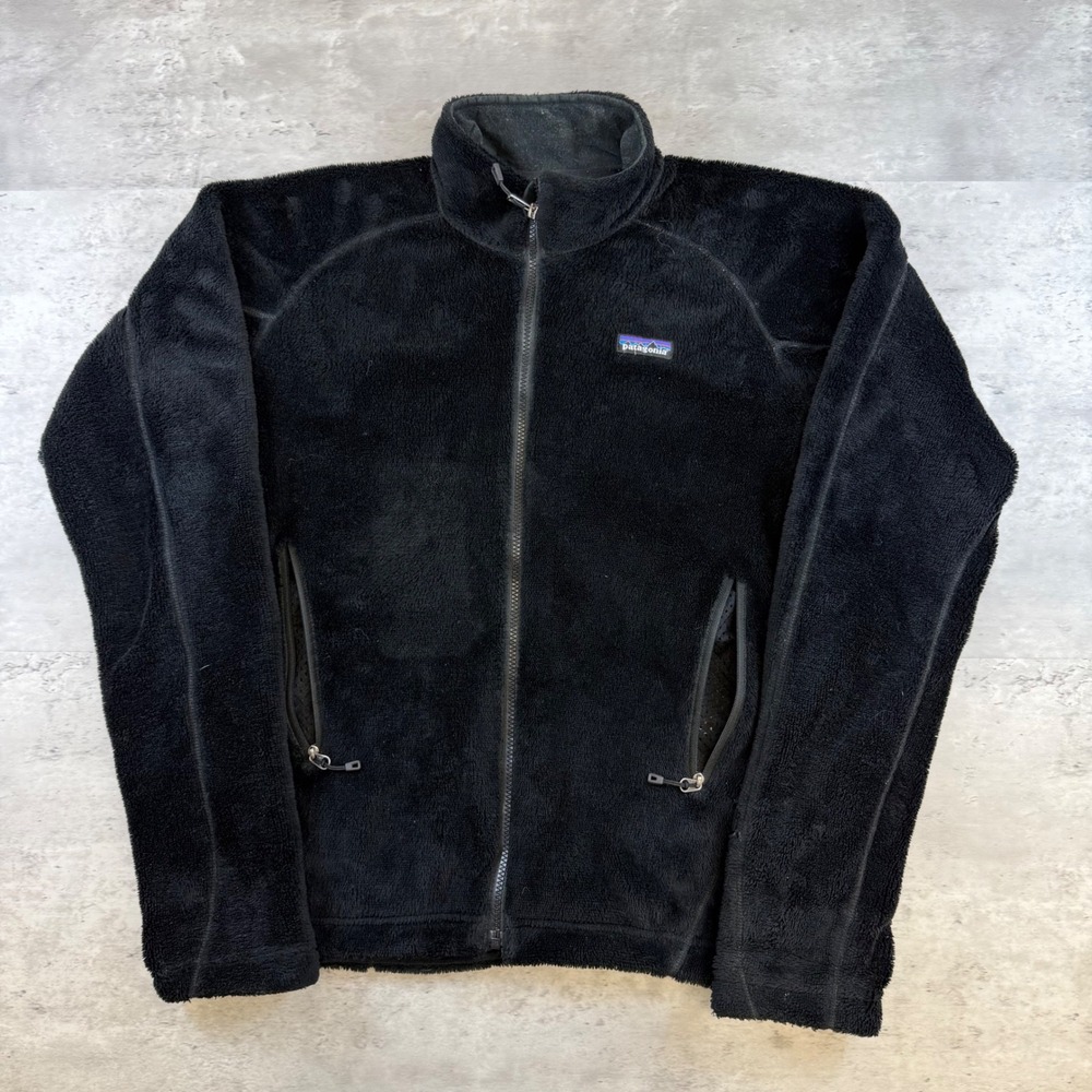 Patagonia R2 Regulator Fleece Jacket Womens Large Black Full Zip Technical Layer